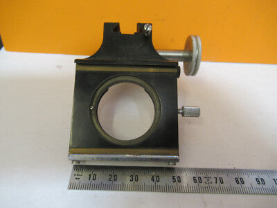 Antique Bausch & Lomb Pol Brass Holder Condenser Microscope