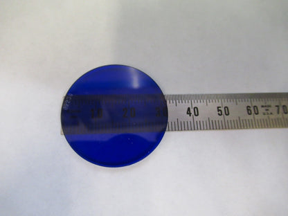 ZEISS GERMANY GLASS FILTER DARK BLUE OPTICS MICROSCOPE PART AS PICTURED V8-B-28