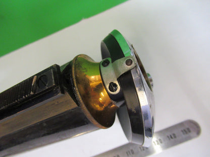 ANTIQUE BRASS SPENCER AO TUBUS + NOSEPIECE MICROSCOPE PART AS PICTURED V1-A-16