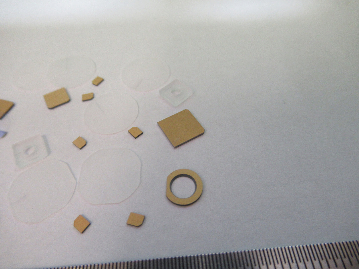 Lot Blanks Piezoelectric Quartz Crystal X-y-cut Gold Coated Piezo Sensor