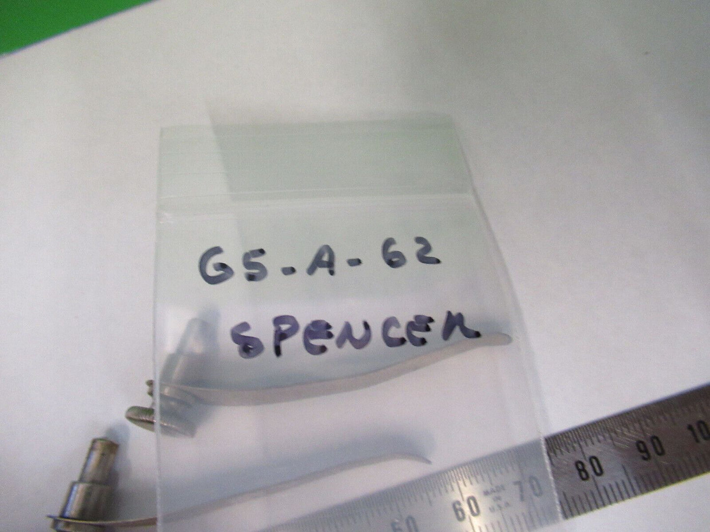 ANTIQUE SPENCER PAIR OF CLIPS STAGE MICROSCOPE PART AS PICTURED #G5-A-62