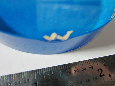 Optical Flat chipped on edge Covered in Protective Coat Optics