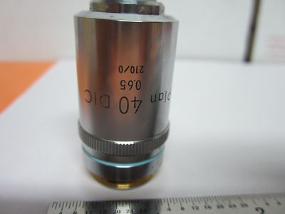 MICROSCOPE OBJECTIVE NIKON JAPAN DIC NOMARSKI 40X OPTICS BIN#B3-D-3