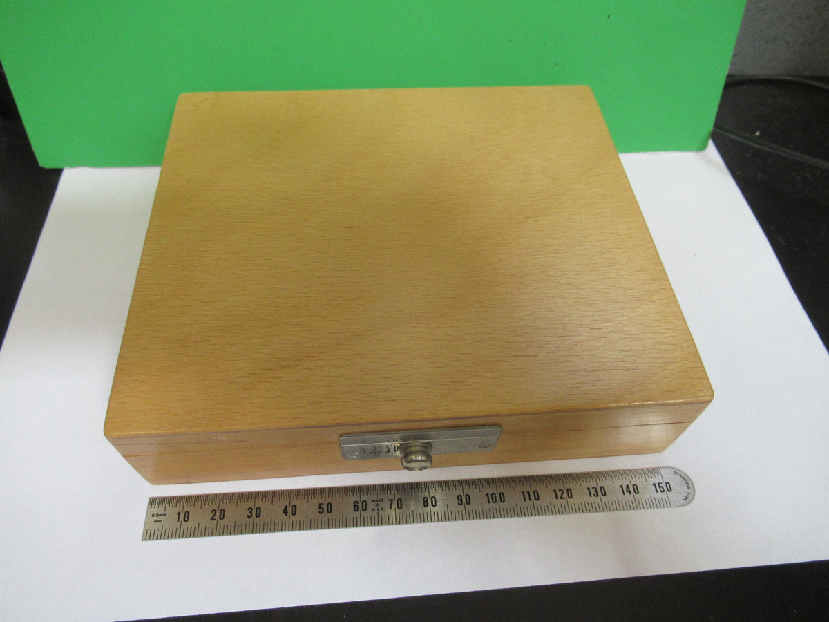 Antique Empty Wood Box Ernst Leitz Germany Microscope Part