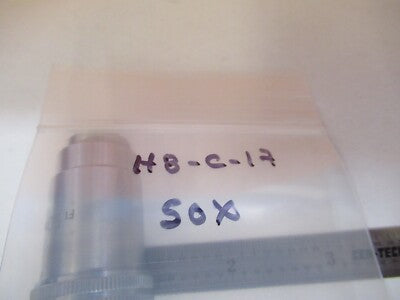 LEITZ WEZTLAR OBJECTIVE FL 50X INFINITY OPTICS MICROSCOPE PART AS PIC &H8-C-17