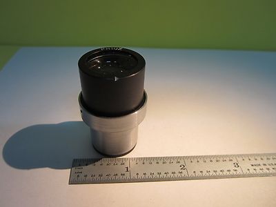 MICROSCOPE EYEPIECE PH10X + RETICLE MICROMETER OPTICS AS IS BIN#32-B-10