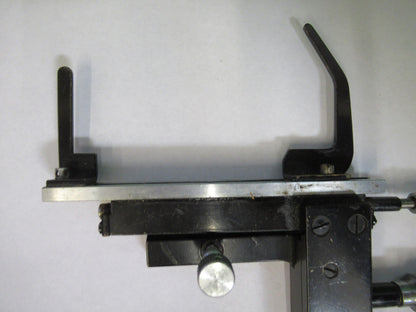 TIYODA JAPAN XY CLIPS STAGE MICROSCOPE PART AS PICTURED &S2-C-63