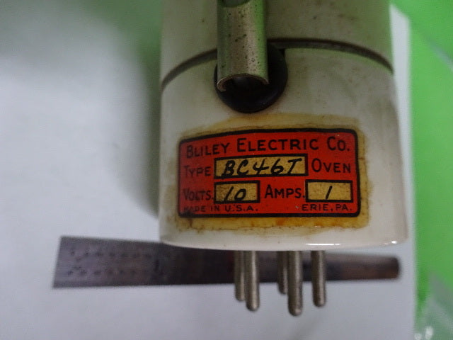 Antique Quartz Radio Crystal Bliley Electric Co. BC46T Therm Frequency Control