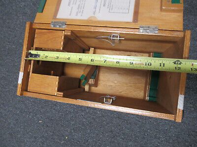 EMPTY WOOD CABINET OLYMPUS JAPAN MICROSCOPE PART WITHOUT KEY AS PICTURED & TB-5