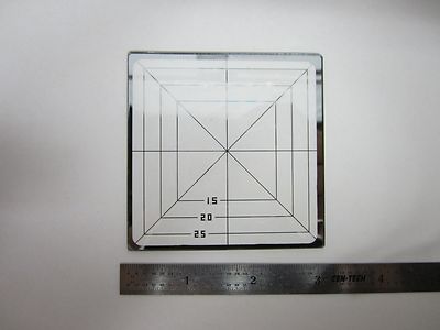 OPTICAL MASK RETICLE TARGET RESOLUTION OPTICS AS IS BIN#G9-B-03