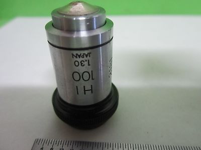 Microscope Part Olympus Japan Objective Hi 100X Optics