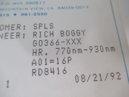 OPTICAL PRO SPECTRA PHYSICS HR 770-930 nm DICHROIC OPTICS AS PICTURED &W7-B-05