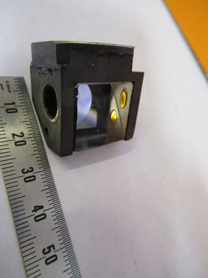 ANTIQUE BAUSCH LOMB PRISM HEAD OPTICS MICROSCOPE PART AS PICTURED 72-C-19
