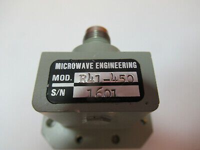 MIL SPEC MICROWAVE ENGINEERING WAVEGUIDE ADAPTER RADAR AIRCRAFT R41-450 #G1-A-27