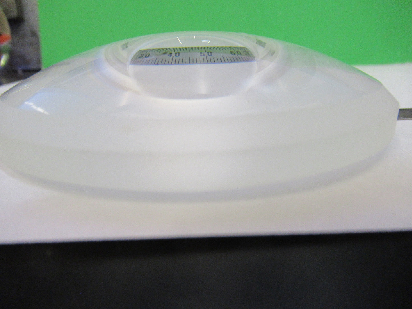 WEIRD HUGE LENS OPTICAL BK7 CONVEX CONCAVE MIL SPEC  OPTICS  AS PICTURED S1-B-08