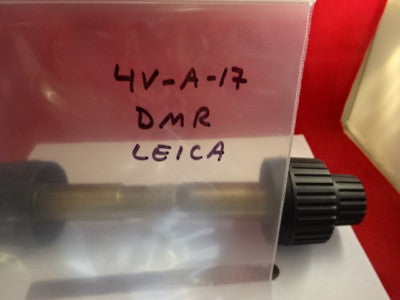 LEICA DMRB KNOBS ASSEMBLY BRASS AXLE MICROSCOPE PART AS IS #4V-A-17