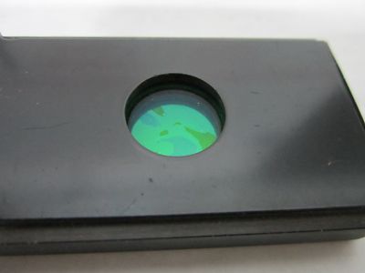 MICROSCOPE OPTICAL SLIDE FILTER ZEISS GERMANY [delaminated] OPTICS BIN#N5-21