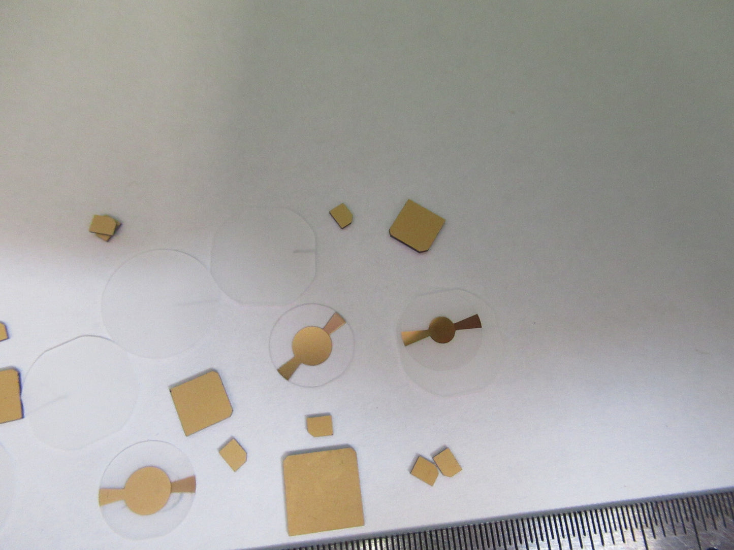 Lot Blanks Piezoelectric Quartz Crystal X-y-cut Gold Coated Piezo Sensor