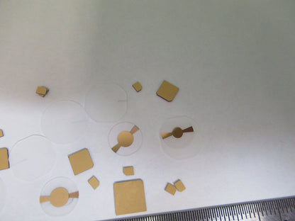 Lot Blanks Piezoelectric Quartz Crystal X-y-cut Gold Coated Piezo Sensor