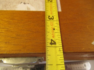 EMPTY MAHOGANY WOOD BOX RION ACCELEROMETER INSTRUMENTS JAPAN AS PICTURED #FT-1
