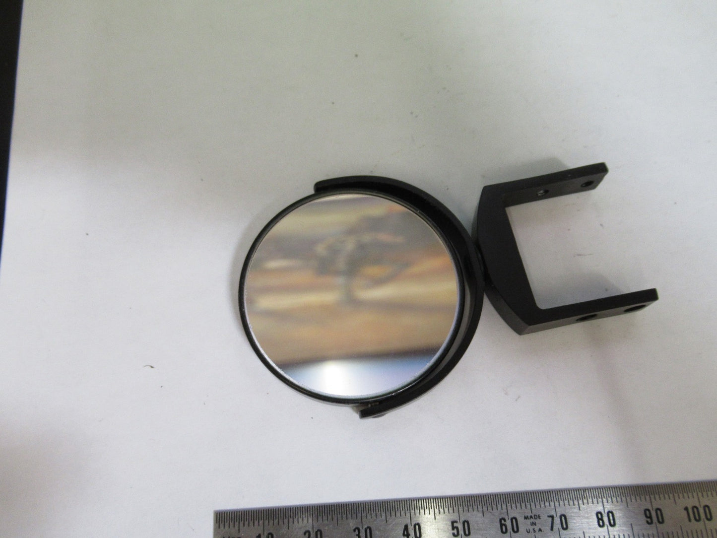 SPENCER AO MIRROR ASSEMBLY OPTICS ANTIQUE MICROSCOPE PART as pic T6-A-73