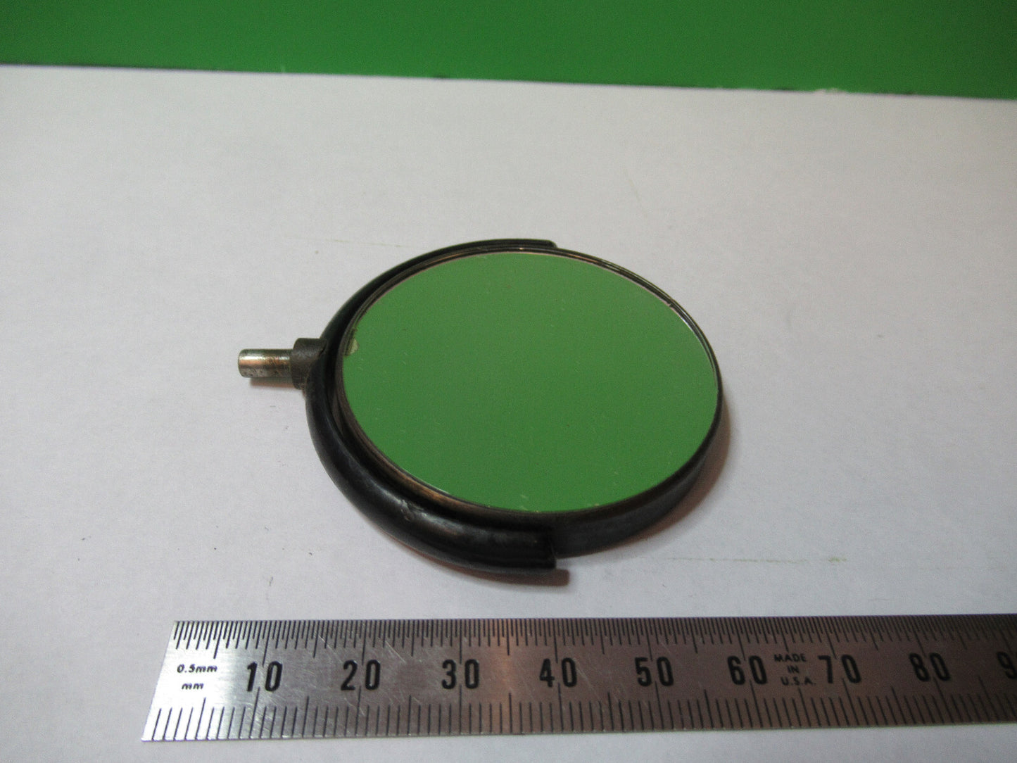 ANTIQUE BAUSCH LOMB RARE MIRROR OLD OPTICS MICROSCOPE PART AS PICTURED #5-B-02