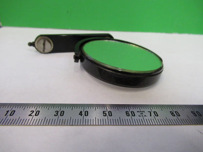 ANTIQUE BAUSCH LOMB MIRROR ASSEMBLY MICROSCOPE PART OPTICS AS PICTURED S1-B-57
