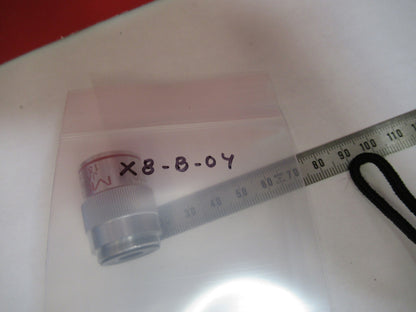 MEIJI JAPAN 4X /160 OBJECTIVE LENS  MICROSCOPE PART AS PICTURED  X8-B-04
