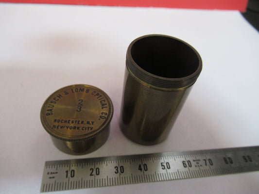 Empty Bausch & Lomb Brass Objective Canister Microscope Part