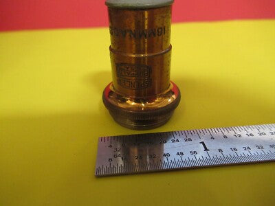 ANTIKES SPENCER BUFFALO MESSING OBJEKTIV 10X MIKROSKOP TEIL WIE PIC &amp; FT-6-156