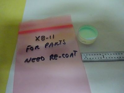 FOR PARTS OPTICAL FLAT LENS [needs re-coating] LASER OPTICS AS IS BIN#X8-11