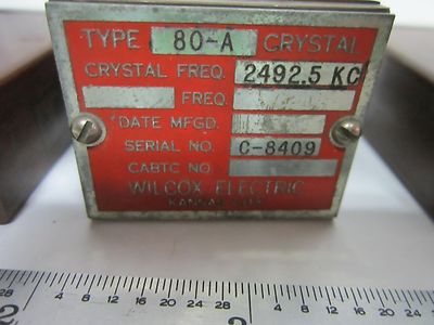 VINTAGE LOT 3 EA QUARTZ CRYSTALS RADIO WILCOX KANSAS ??  AS IS BIN#58-26