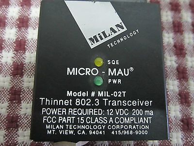 MICRO MAU MiLAN TRANSCEIVER THINNET MIL-02T BIN#3 11