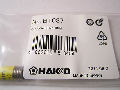 LAB SYRINGE CLEANING PIN HAKKO JAPAN B1087 1.0 mm  BIN#1C