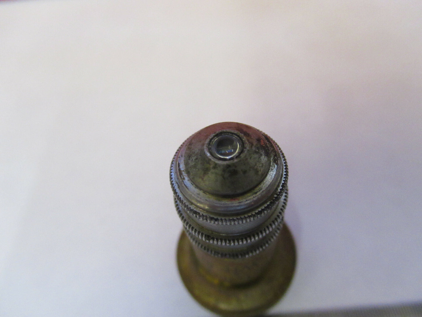 ANTIQUE BRASS CHARLES REICHERT WIEN AUSTRIA OBJECTIVE 7a MICROSCOPE PART 8Z-A-46