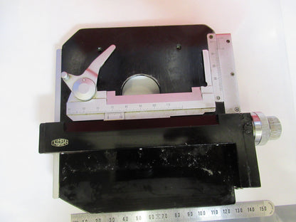 OLYMPUS JAPAN XY STAGE TABLE CLIPS MICROSCOPE PART AS PICTURED T9-A-20