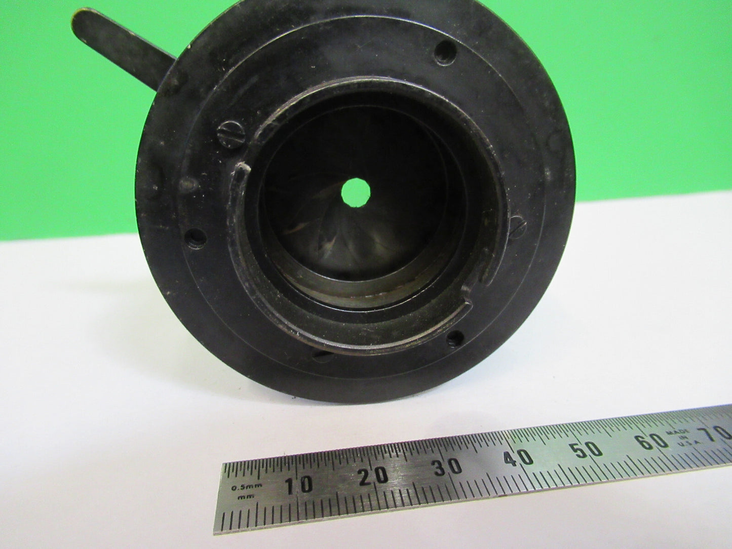 Spencer Lens Co. Antique Condenser + Iris Optics Microscope Part