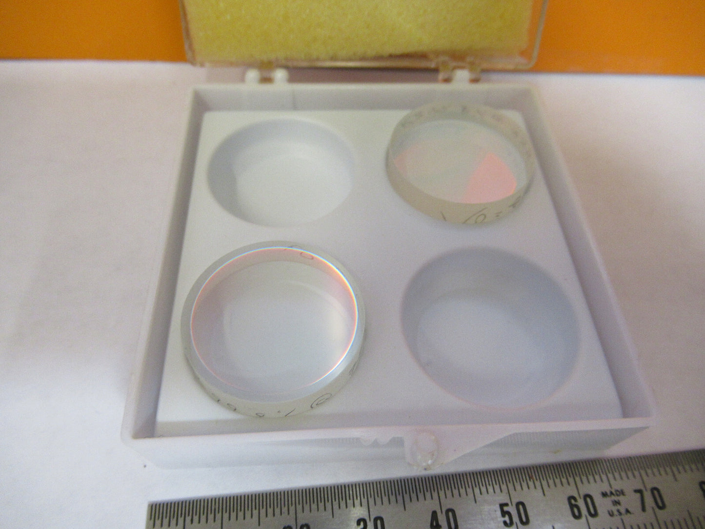 OPTICAL ex-NASA COATED LENS PAIR PRO LASER OPTICS AS PICTURED Y4-A-88