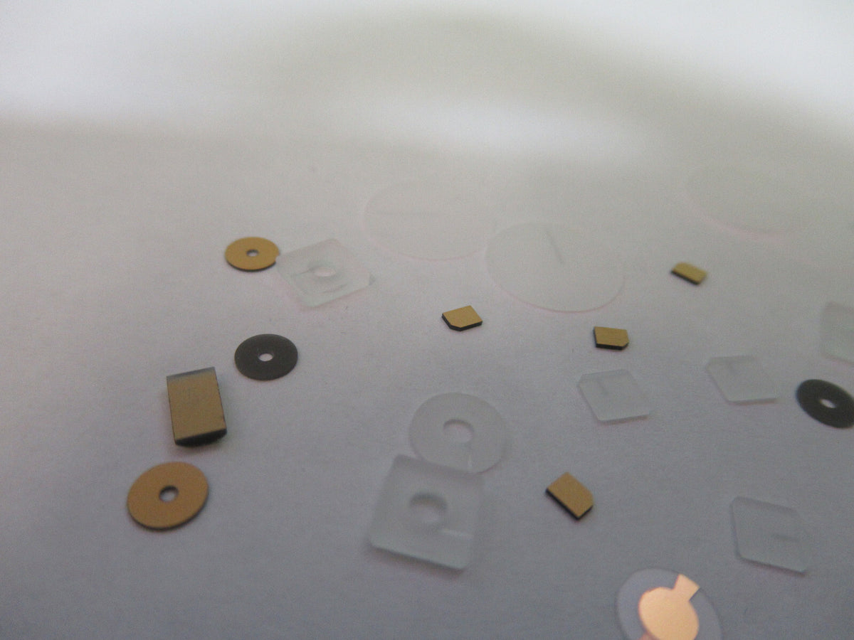 Lot Blanks Piezoelectric Quartz Crystal X-y-cut Gold Coated Piezo Sensor