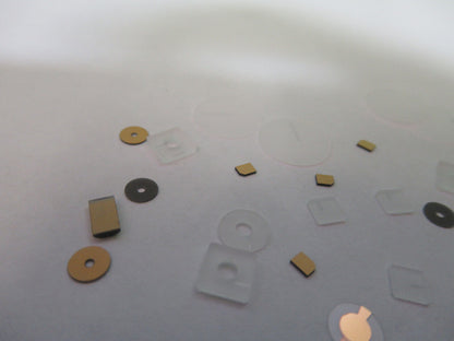 Lot Blanks Piezoelectric Quartz Crystal X-y-cut Gold Coated Piezo Sensor