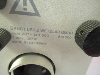 Ernst Leitz 514660 Lamp Housing Illuminator Microscope Part Optics