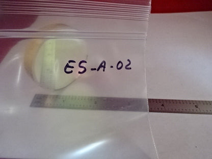 SPECTRA PHYSICS COATED OPTICAL FLAT 2" DIAMETER ZERODUR OPTICS AS IS #E5-A-02