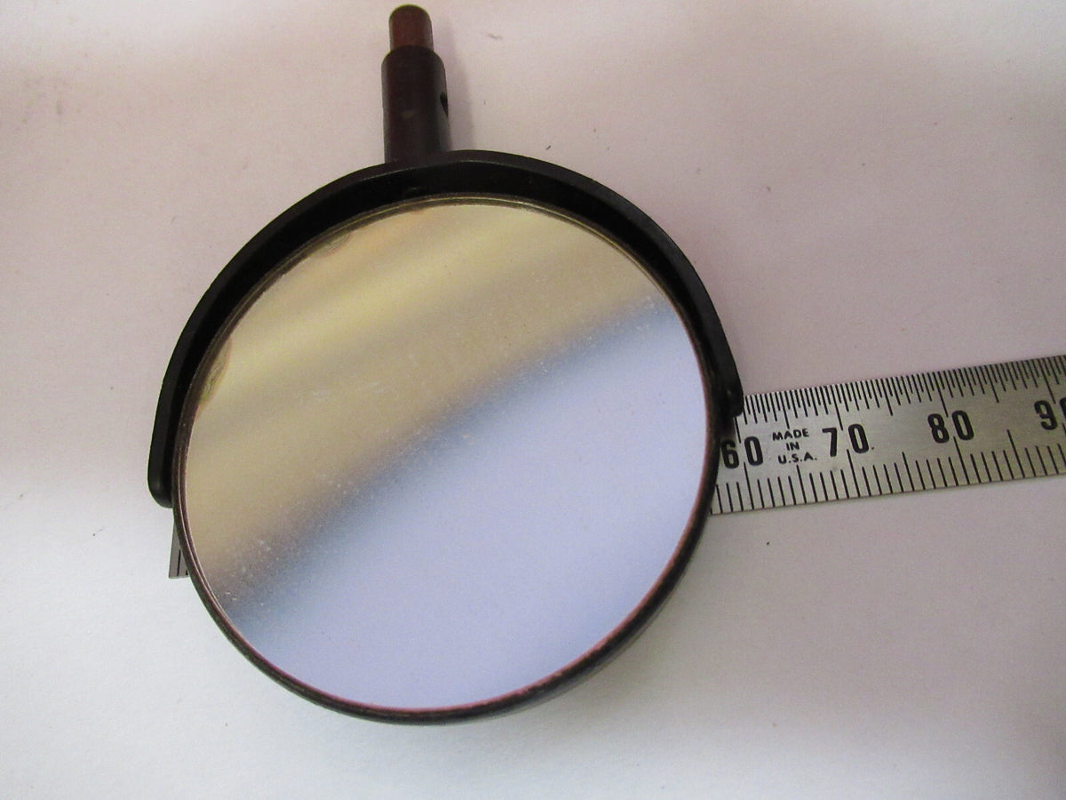 ANTIQUE BAUSCH LOMB MIRROR OPTICS MICROSCOPE PART AS PICTURED Y5-A-38