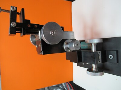 HACKER INSTRUMENTS MICROSCOPE XYZ STAGE HEAVY UNIT AS PICTURED &TC-4-B