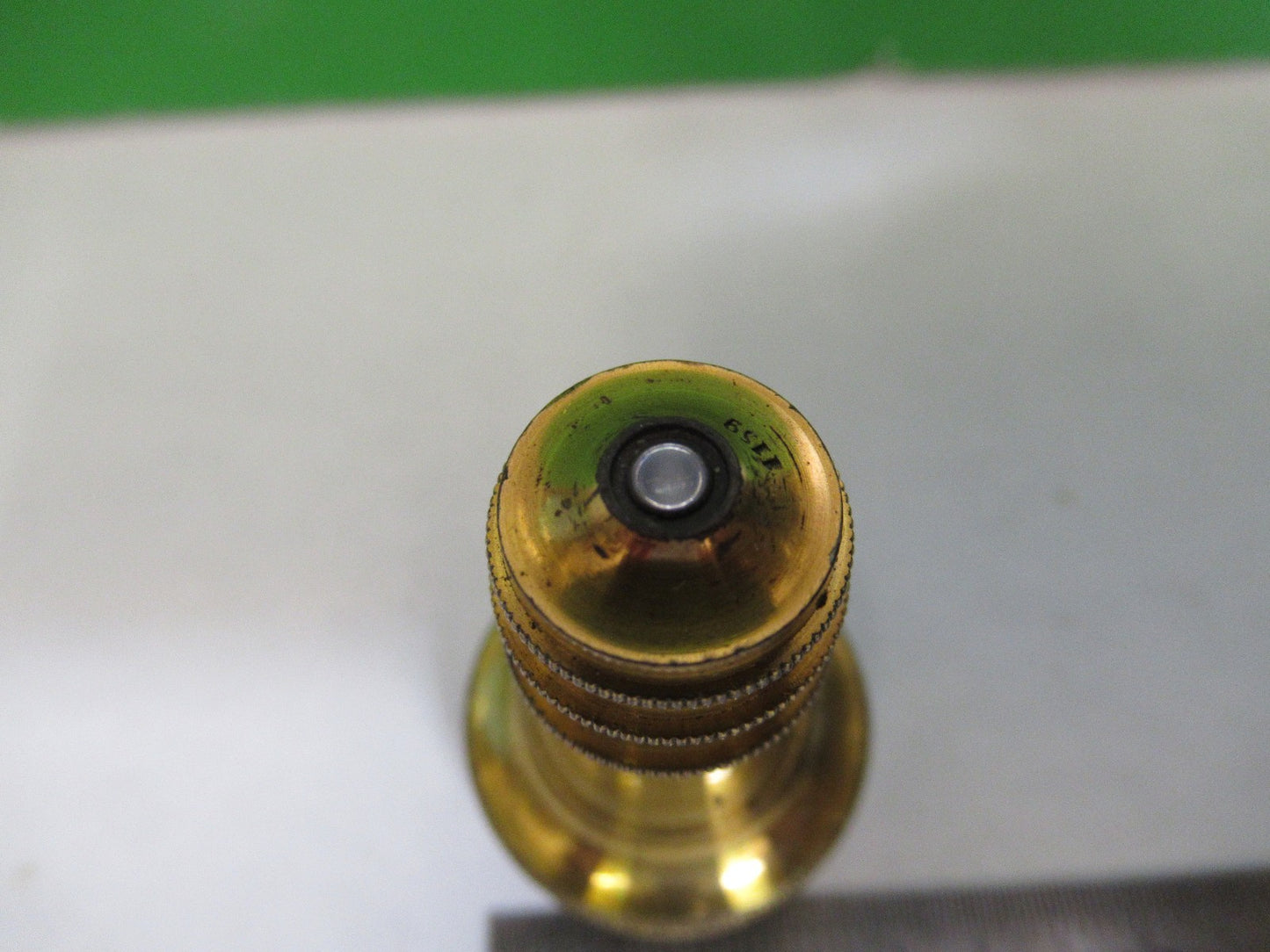 ANTIQUE BRASS OBJECTIVE CARL ZEISS 1900's RARE OPTICS MICROSCOPE PART F3-B-18