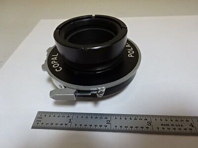 MICROSCOPE PART CAMERA SHUTTER COPAL POLAROID JAPAN OPTICS AS IS #AL-09