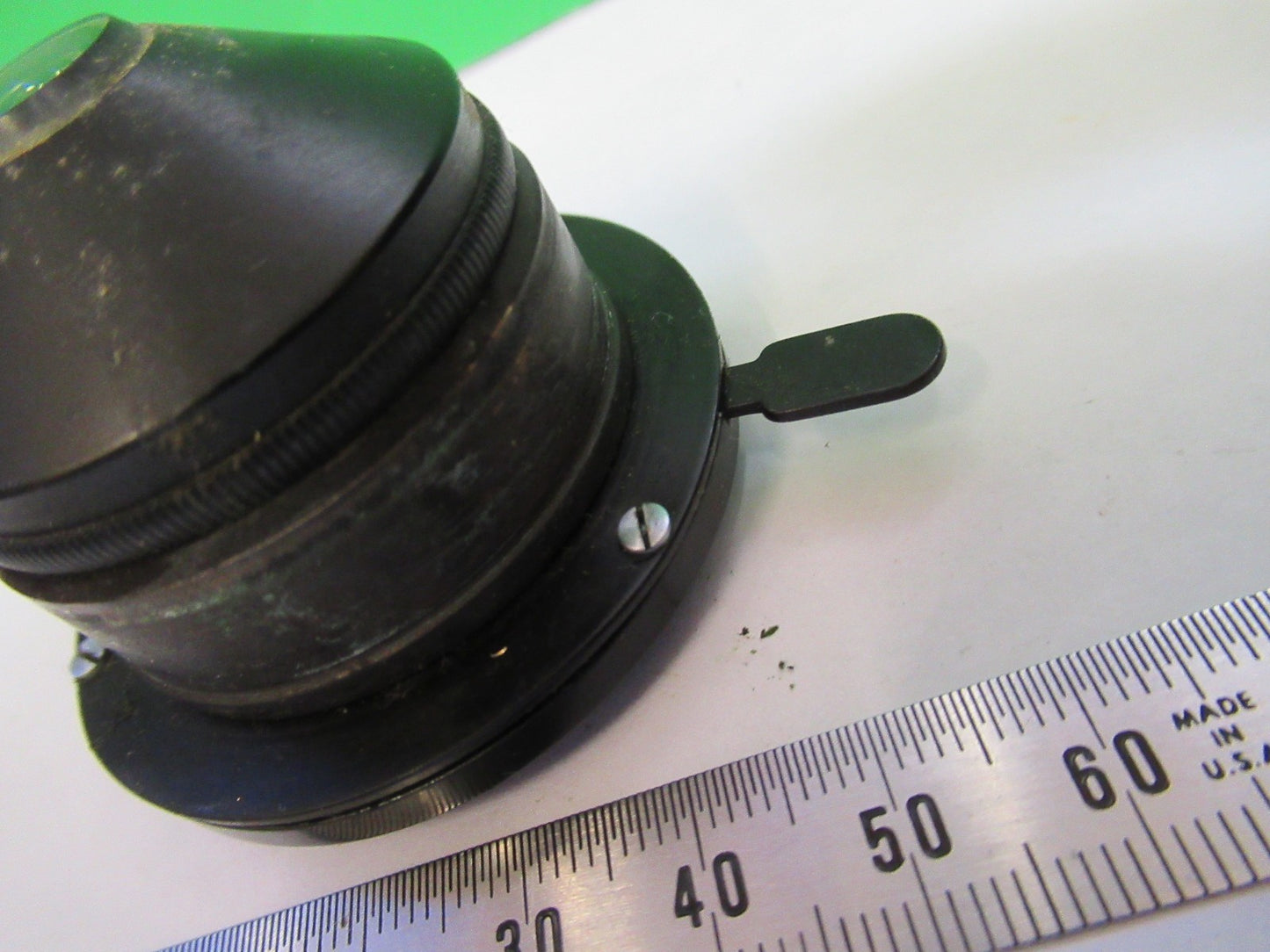 BAUSCH LOMB ANTIQUE CONDENSER IRIS ASSEMBLY MICROSCOPE PART AS PICTURED T3-B-49