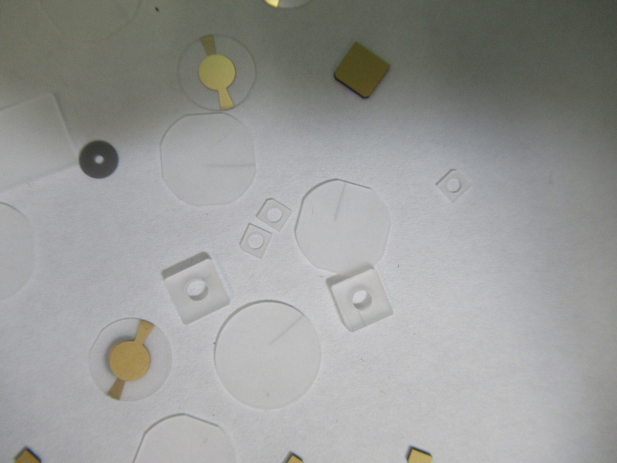 Lot Blanks Piezoelectric Quartz Crystal X-y-cut Gold Coated Piezo Sensor