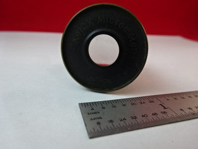 UNITRON EYEPIECE + MICROMETER OPTICS METALLOGRAPH MICROSCOPE PART AS IS &2-A-18