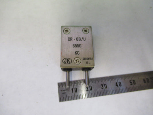 WWII FT-243 QUARTZ CRYSTAL CTS JK 6550 kHz FREQUENCY CONTROL AS PICTURED S1-B-40